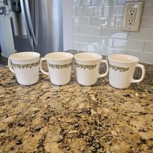 Corelle Crazy Daisy Set Of 4 Coffee Cups